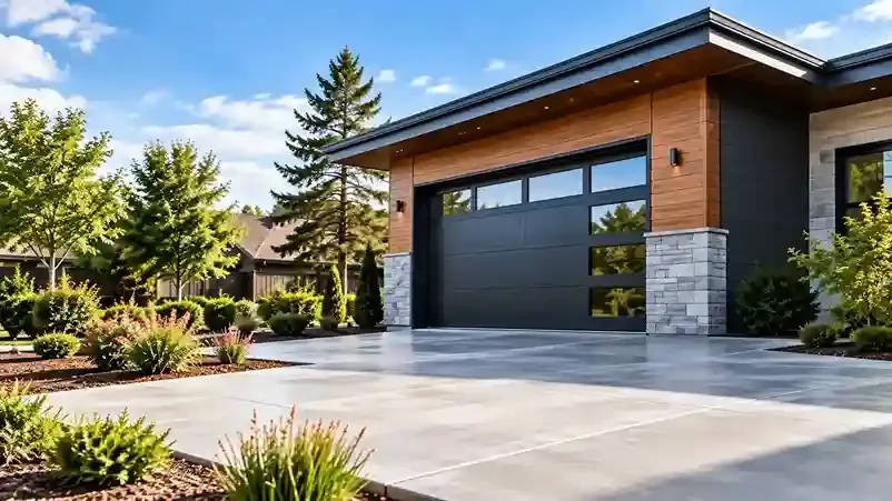 Modern home representing a completed construction project
